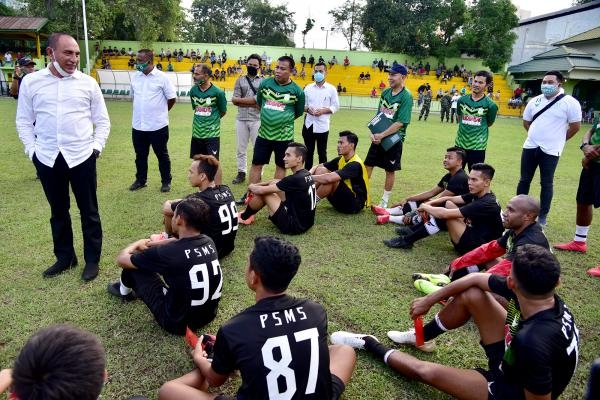 Edy Rahmayadi Motivasi Pemain PSMS Lolos Liga 1 Tahun 2021